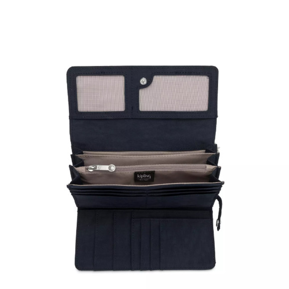 Kipling AC8150 Rubi Wallet, Women's Size 7.5" x 3.75" x 1.5" - True Blue Tonal - Picture 3 of 13